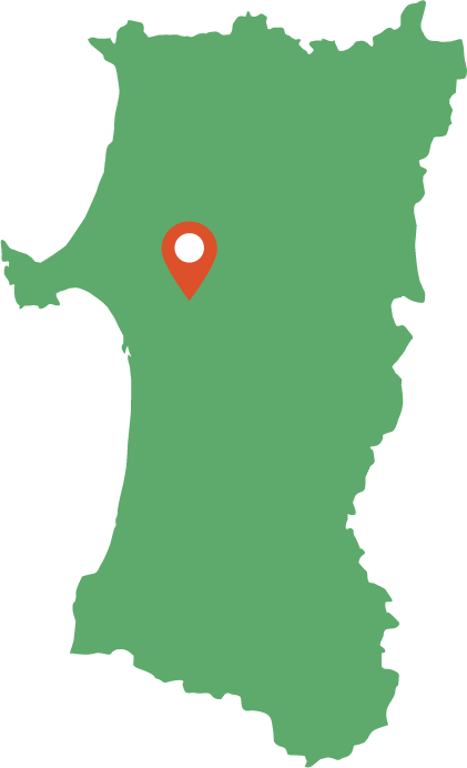 五城目町帝釈寺 所在地